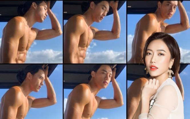 Diệu Nhi lục tung album ảnh để kiếm hình up MXH, nhưng chỉ toàn thấy hình 'múi' của trai đẹp Thuận Nguyễn