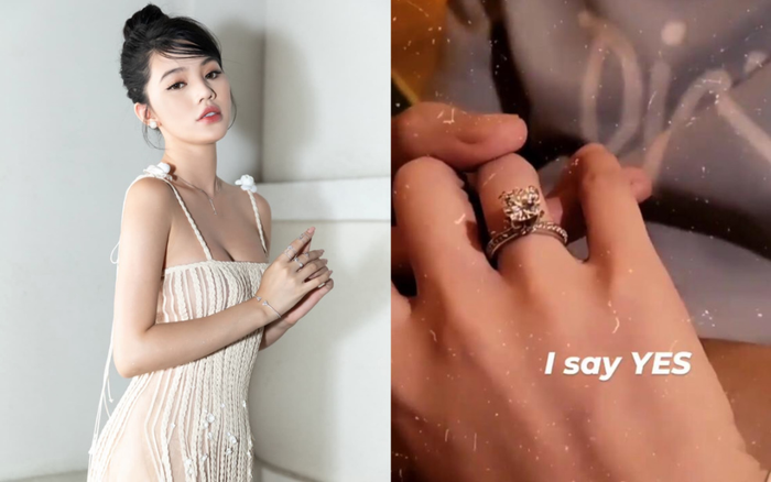 Hậu khoe nhẫn đính hôn sang chảnh, Jolie Nguyễn gây tranh cãi CĐM với cách sử dụng tiếng Anh: 'I say yes'