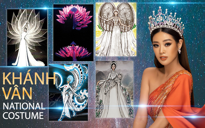 Lộ diện Top 8 trang phục dân tộc ấn tượng dành cho Khánh Vân 'chinh chiến' Miss Universe 2020