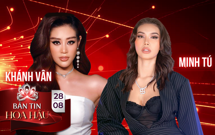 Cặp đôi hoa hậu 'cùng lò' Siêu mẫu Việt Nam 'đọ sắc' : Minh Tú sang chảnh ngày tái xuất - Khánh Vân đẹp xuất sắc hớp hồn fan