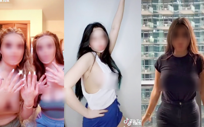 Xuất hiện trào lưu vạch áo khoe ngực dung tục, phản cảm trên TikTok