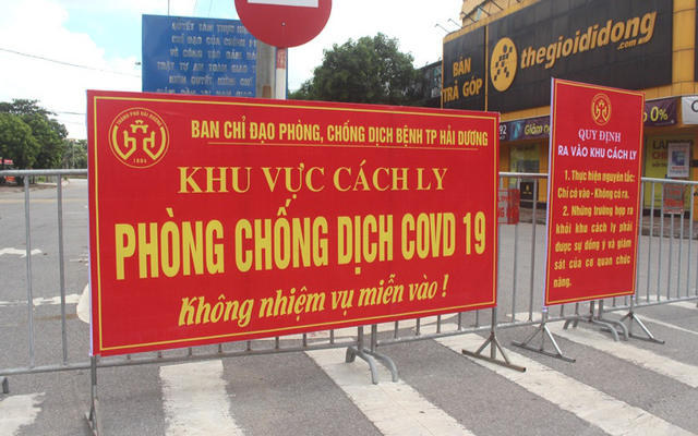 Hải Dương phong tỏa một cụm dân cư liên quan bệnh nhân COVID-19 mới