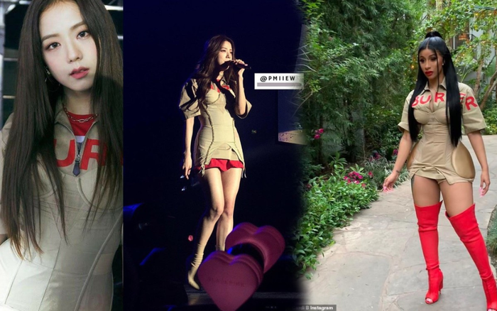 Đụng độ váy áo, Jisoo Black Pink đẹp xuất sắc còn Cardi B bị chê phá đồ không thương tiếc