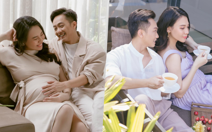 Hé lộ loạt ảnh 'ngọt như mật' của Cường Đô La - Đàm Thu Trang trước khi con gái chào đời