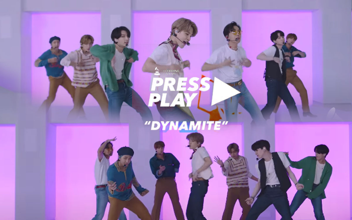 Clip hot: Sân khấu của nghệ sĩ châu Á đầu tiên xuất hiện trên Press Play của GRAMMYs - BTS với Dynamite!