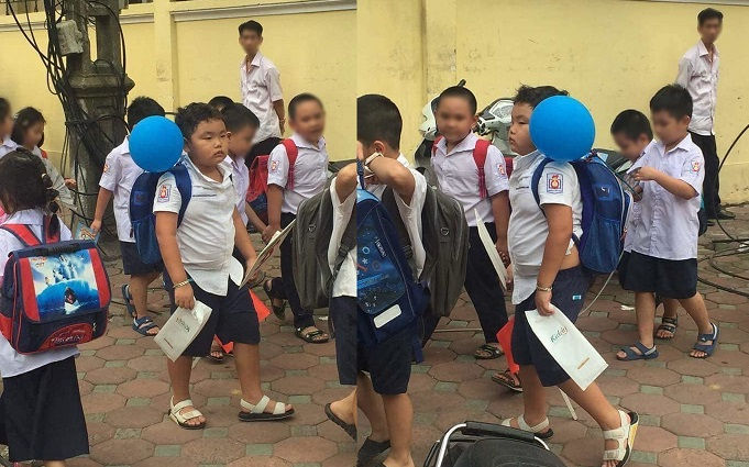 Mùa tựu trường năm nào cũng bị réo tên bởi hình ảnh 'huyền thoại', Bi Béo - con trai nghệ sĩ Xuân Bắc năm nay có gì mới mẻ?