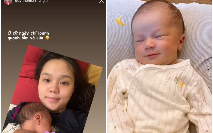 Quỳnh Anh tâm sự những ngày ở cữ chăm con trai