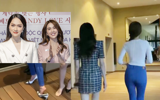 Mải mê lắc hông khoe khéo vòng 3, Ngọc Trinh - Hương Giang nhận 'trái đắng' khiến fan cười đau bụng