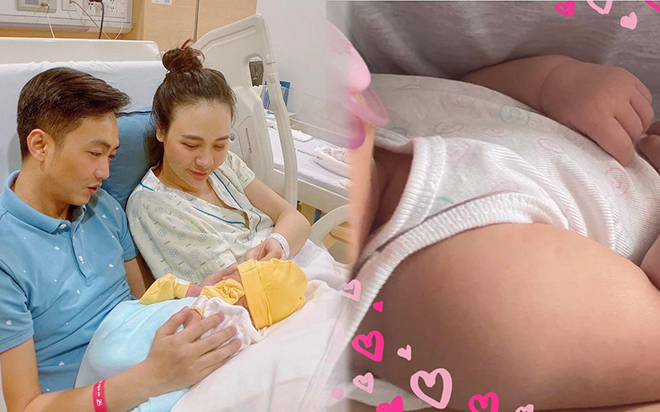 Đàm Thu Trang khoe hình ảnh con gái bụ bẫm dù chỉ mới tròn 1 tháng tuổi