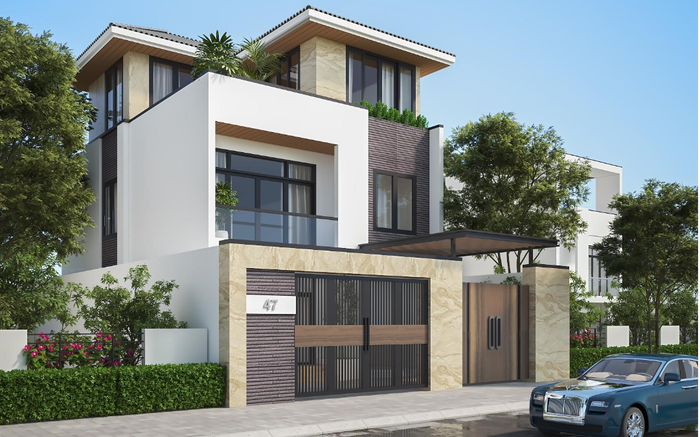 Biệt thự hiện đại đẹp, sang trọng trang nhã