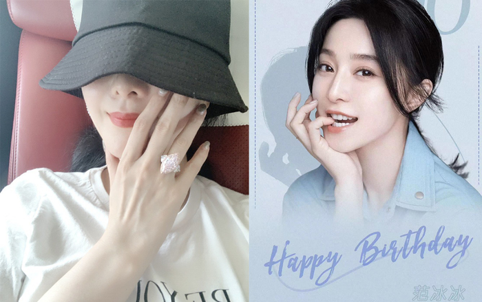 Selfie ảnh sinh nhật, Phạm Băng Băng khoe khéo chiếc nhẫn trên 100 tỷ đồng