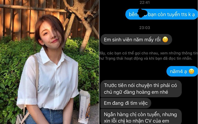 Sinh viên năm 4 đi xin việc tưởng rằng đã ghi điểm bởi 'độ ngọt' trong câu trả lời, hồi đáp của nhà tuyển dụng khiến cô 'xanh mặt'