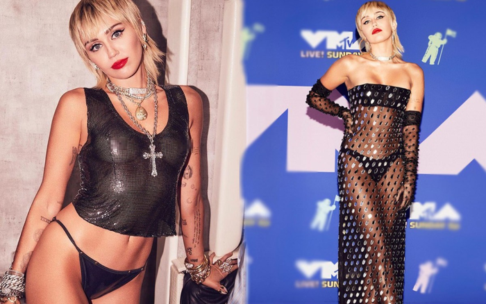 Loạt trang phục quằn quại, hở táo bạo từ thảm đỏ đến sân khấu của Miley Cyrus