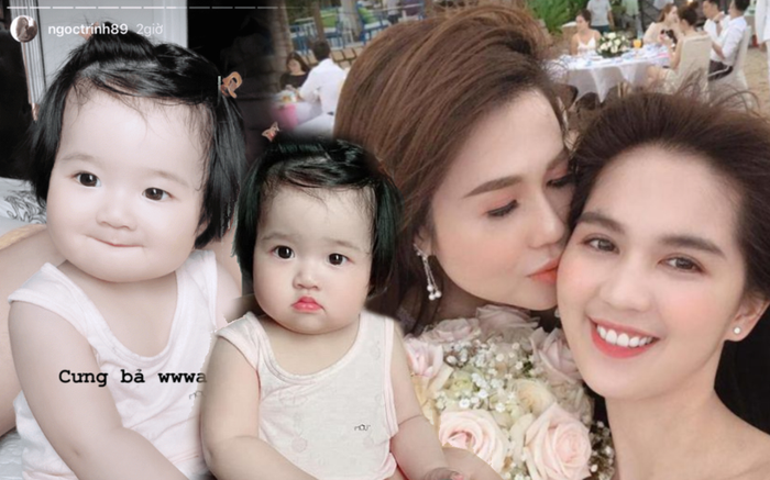 Ngọc Trinh khoe ảnh cháu gái ruột xinh xắn như thiên thần khiến ai nấy đều phải xuýt xoa