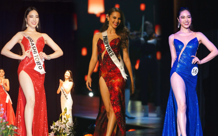 Á hậu Nhật Bản bị fan mỉa mai mặt dày, đạo nhái liên tục váy núi lửa phun trào của Catriona Gray