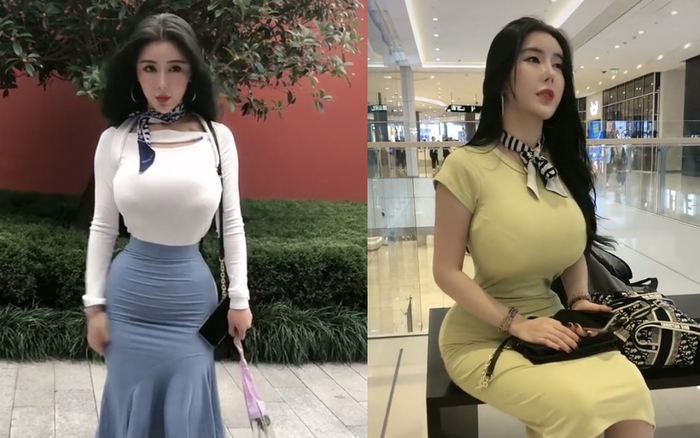 'Rùng mình' trước 'gương mặt rắn' của hotgirl TikTok, nhìn xuống vóc dáng hình chữ S 'quá khổ' còn gây tranh cãi hơn