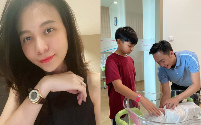 'Mẹ bỉm' Đàm Thu Trang lộ mặt mộc thiếu ngủ sau một tháng chăm con