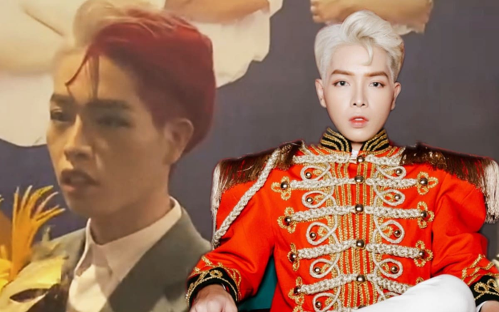 'Choáng' với tạo hình tóc nửa vàng nửa hồng của Đức Phúc trong họp báo ra mắt MV 'Người ơi người ở đừng về'