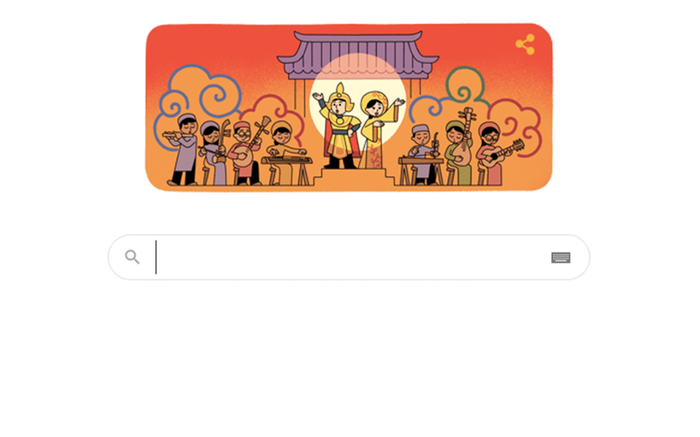 Google đổi biểu tượng kỉ niệm ngày Sân khấu Việt Nam