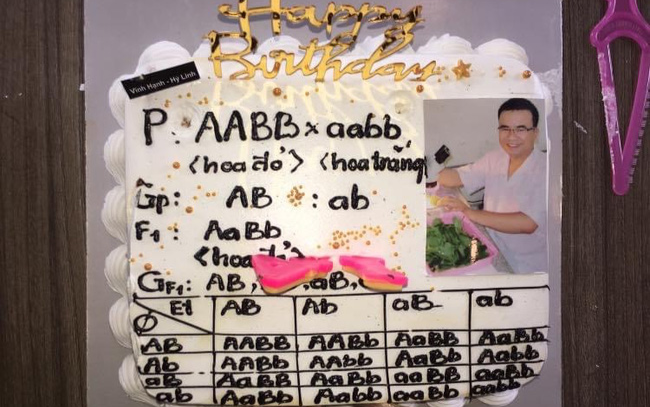 Lớp học dày công chuẩn bị sinh nhật cho giáo viên chủ nhiệm, họa tiết trang trí trên bánh kem khiến dân mạng vô cùng thích thú