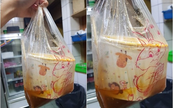 Bị shipper làm đổ gần hết nước trong tô mì, cô gái có pha xử lý bất ngờ