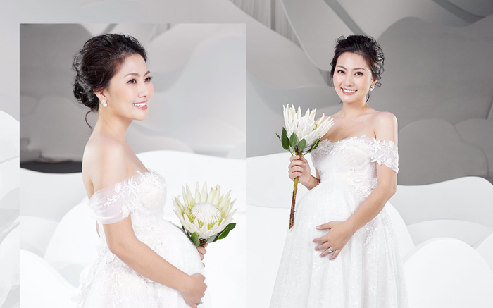 Hậu ly hôn Thanh Bình, Ngọc Lan bỗng vác bụng bầu hóa cô dâu khiến ai cũng tròn mắt