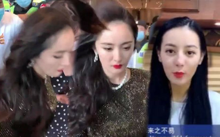 Cả Dương Mịch lẫn Địch Lệ Nhiệt Ba đều bị dân mạng chế nhạo 'đầu như bị hói'