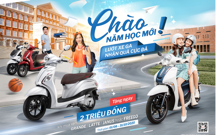Hết tháng Ngâu, nhiều bạn trẻ đua nhau tậu “xế” Yamaha cho mùa tựu trường