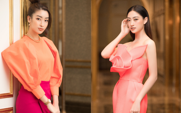 Đỗ Mỹ Linh lăng-xê áo tay phồng 'khổng lồ', Lương Thùy Linh hờ hững thềm ngực với đóa hồng