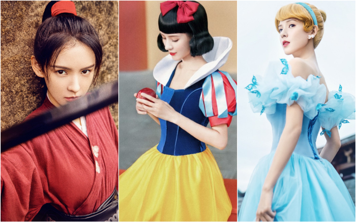 Dân mạng ra sức khen ngợi Trương Dư Hi với nhiều phiên bản công chúa Disney 'chạy trốn' đến Hoành Điếm