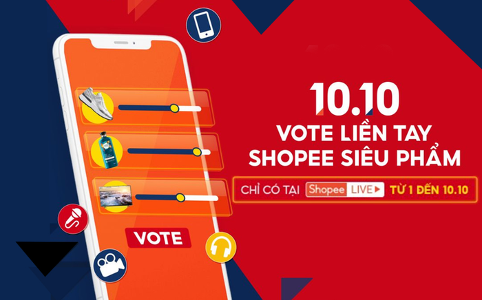Shopee Live: Cơ hội độc quyền săn được voucher miễn phí sử dụng Điện - Nước một năm, duy nhất ngày 10.10!