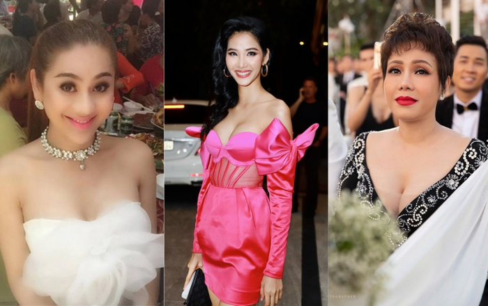 Hoàng Thùy, Việt Hương từng bị chê khi 'o ép' vòng 1 quá đà, lấn át cô dâu trong đám cưới