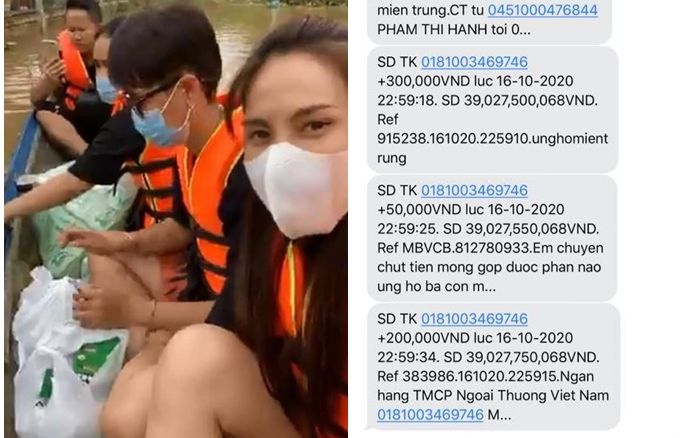 Thủy Tiên cập nhật số tiền 'khủng' 40 tỷ sau 3 ngày kêu gọi ủng hộ miền Trung