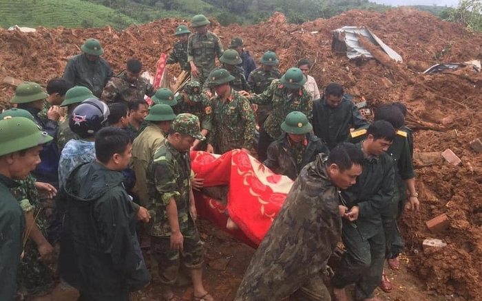 Danh sách 22 cán bộ, chiến sĩ trong vụ sạt lở ở Quảng Trị