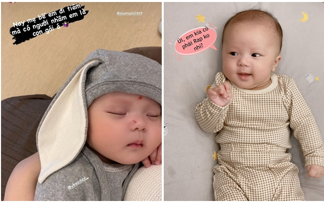 Con trai trung vệ Đỗ Duy Mạnh bị nhận nhầm là con gái