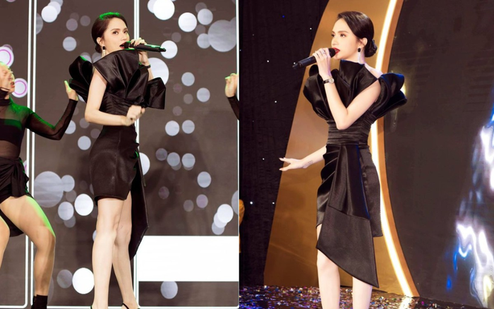 Hương Giang tựa như đóa hoa hồng nhung đen, đẹp mê hồn trong chiếc đầm cổ điển