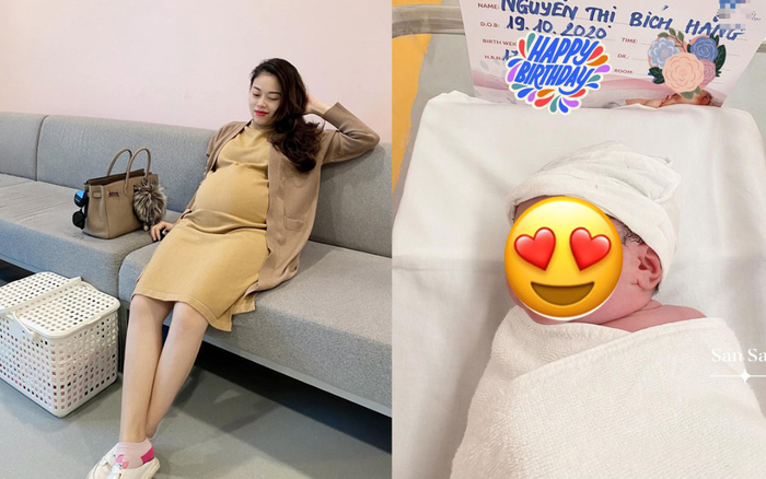 Hotmom Hằng Túi sinh con lần 5, chân dung em bé 'chốt sổ' chính thức được hé lộ