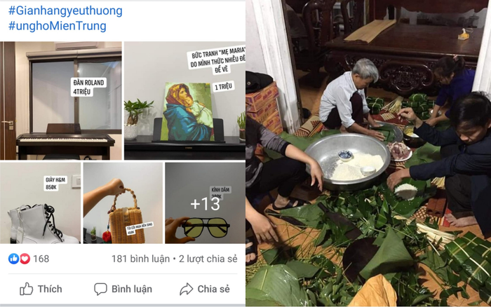 Giới trẻ thanh lí đồ hiệu, người dân gói nghìn bánh chưng: Tất cả vì miền Trung ruột thịt