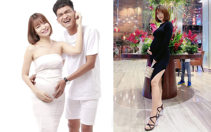Bụng bầu 'vượt mặt', bạn gái Mạc Văn Khoa gây tranh cãi khi vẫn diện đôi giày cao lênh khênh