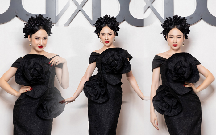 Angela Phương Trinh hoá đoá hồng đen ma mị, tái xuất thảm đỏ khiến fan say đắm