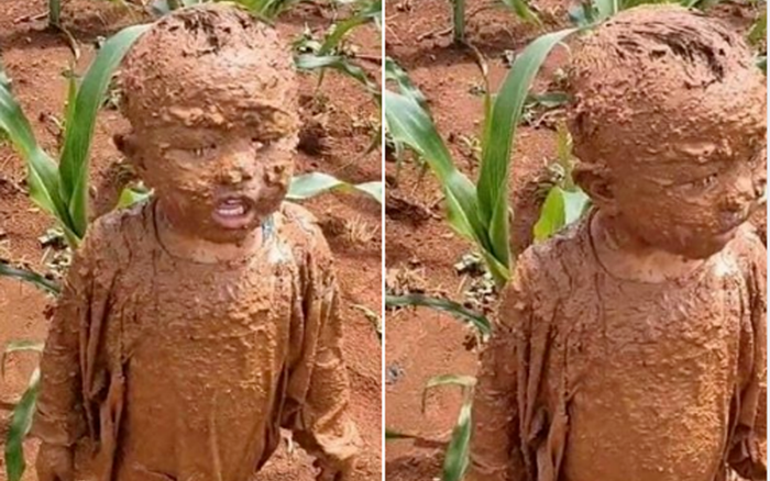 Sự thật sau bức ảnh cháu bé đầy bùn ở vùng lũ lụt miền Trung được chia sẻ hàng loạt trên Facebook