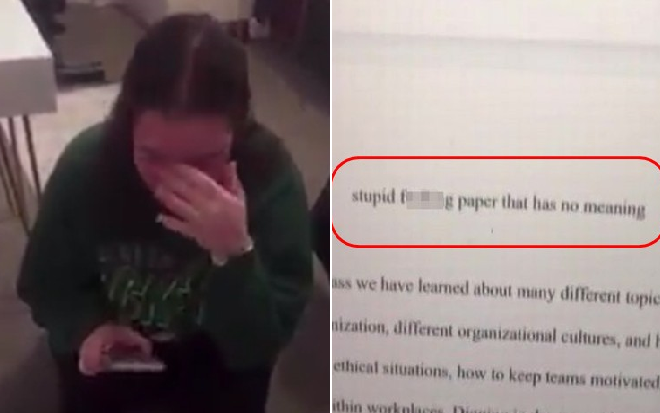 Gửi bài luận giữa kỳ qua e-mail, nữ sinh viên bật khóc vì quên sửa tiêu đề 'khiêu khích' giảng viên