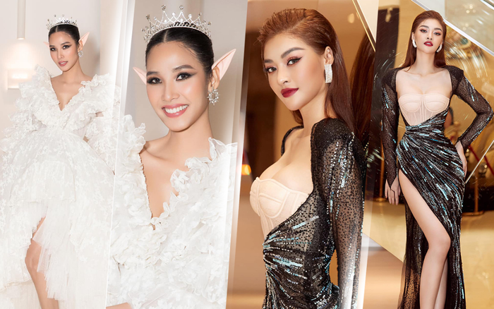 Hoàng Thùy hóa công chúa, Kiều Loan diện váy gợi cảm khoe ngực đầy thả dáng đẹp mê mẩn