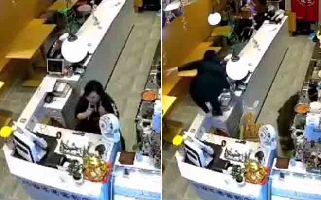 'Vị khách không mời' lao vào quán trà sữa, danh tính thế nào mà khiến chủ quán trèo qua quầy chạy trốn?