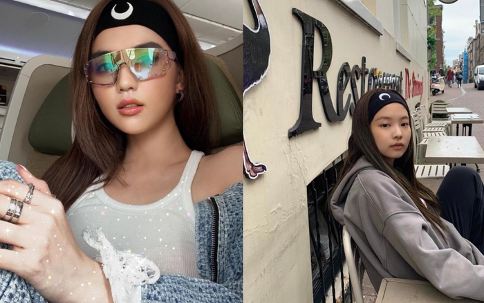 Ngọc Trinh 'cưa sừng làm nghé' với băng đô chất chơi, lấn át cả Jennie Black Pink
