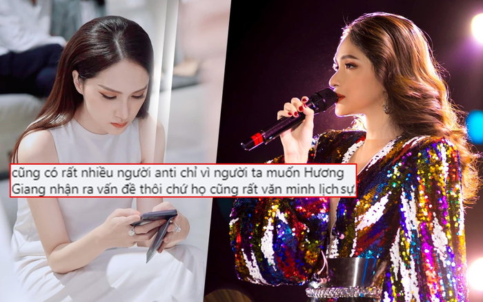 Hương Giang công nhận anti-fan văn minh giúp nghệ sĩ thức tỉnh, mong muốn chấm dứt tranh cãi