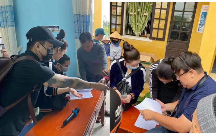 Hậu bị nghi cầu hôn hụt, Titi 'dính như sam' với Nhật Kim Anh trong chuyến từ thiện