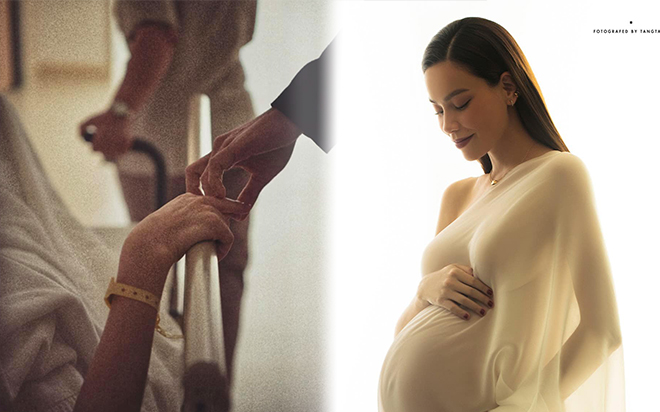 Khoảnh khắc Kim Lý đưa Hồ Ngọc Hà vào phòng sinh đầy thiêng liêng