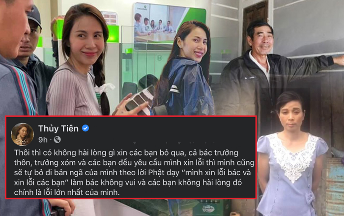 Thủy Tiên xin lỗi bác trưởng xóm - trưởng thôn, mong muốn anti-fan ngừng chiến