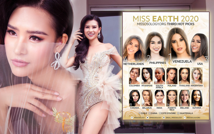 Hoa Thái mất hút trên bảng dự đoán Miss Earth: Người đẹp Thái Lan thi 2 lần chiếm spotlight